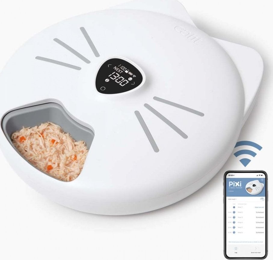 Catit Pixi Smart 6-Meal Feeder, karmidło automatyczne, dla kota, 32 × 34,5 × 9,2 cm