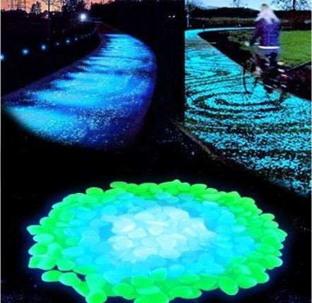PrzydaSie Kamienie Świecące Fluorescencyjne Kamyki 100Szt