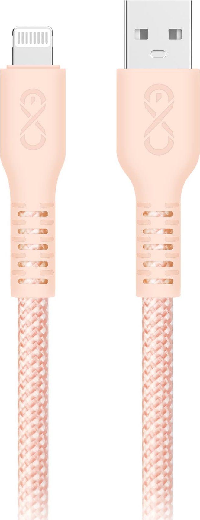 Kabel USB Orno USB-A - Lightning 2 m Różowy (CABEXCIMMOUALI2.0MIX)