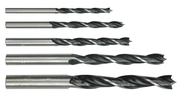 Wiertło Vorel do drewna kręte walcowe 4 5 6 10 8mm zestaw (22350)