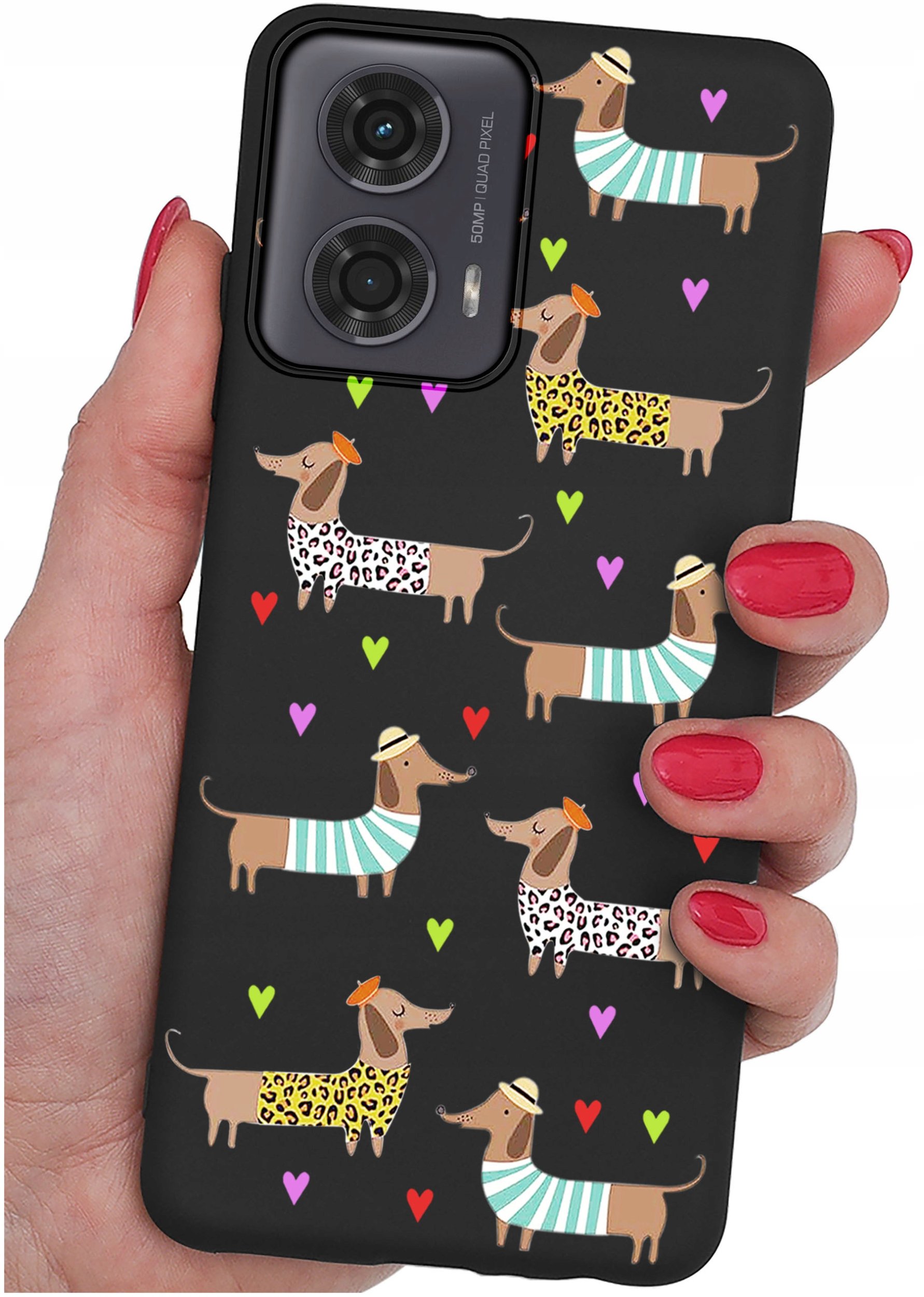 Etui do Motorola Moto G24 |G24 POWER |G04 |E14 WZORY |SILIKONOWE MATT SZKŁO