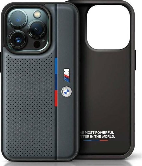 BMW BMHCP16L23PUPVA iPhone 16 Pro 6.3" antracyt hardcase M Perforated Tricolor Detail Line
