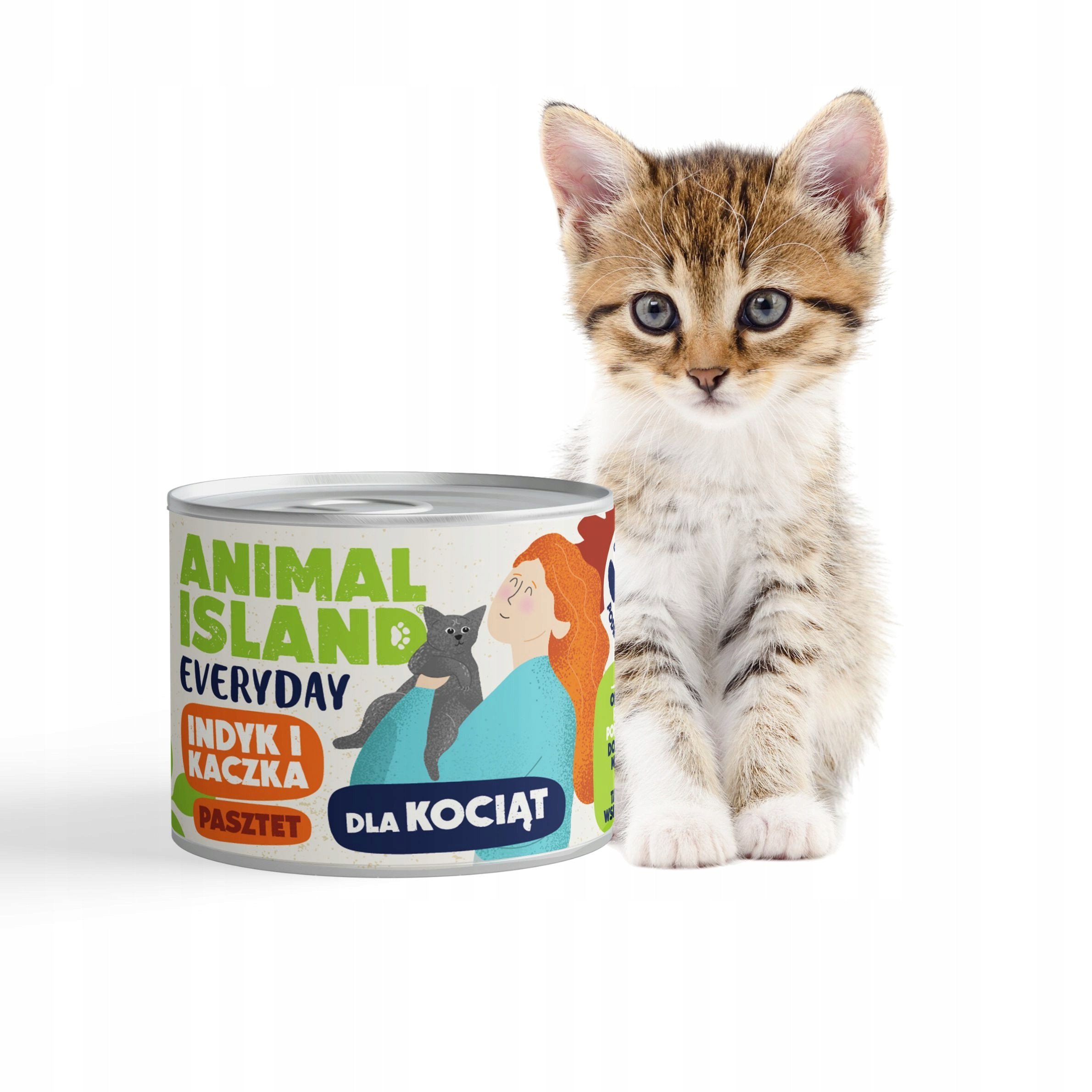 ANIMAL ISLAND indyk/kaczka dla kociąt 185g