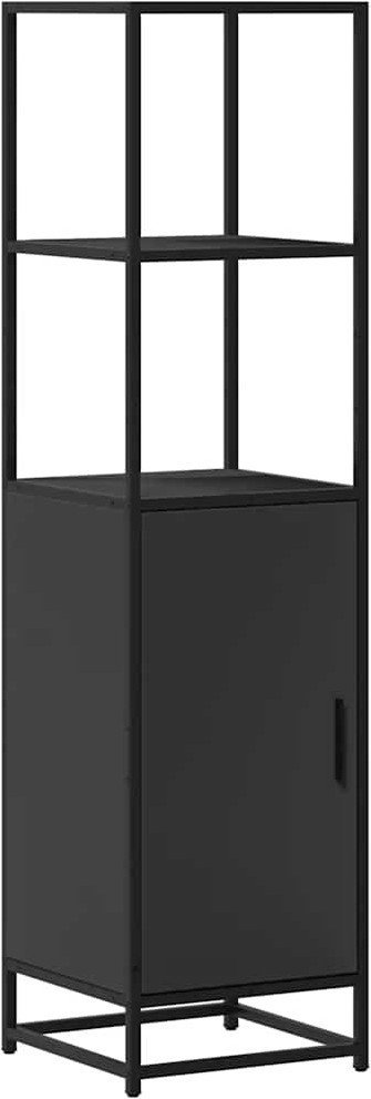 Wysoka szafka, czarna, 35,5x35x139 cm