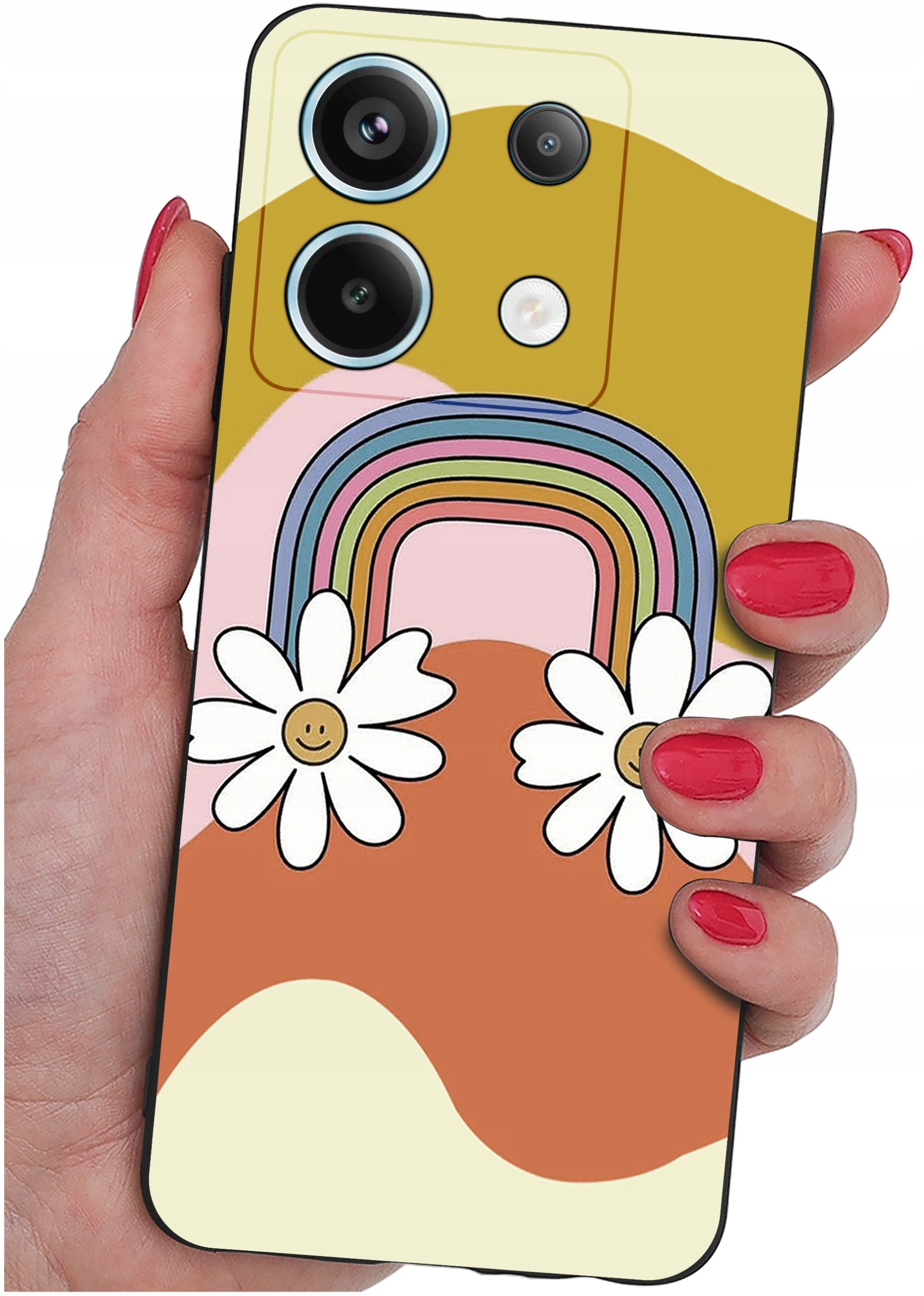 ETUI do Xiaomi Redmi Note 13 Pro 5G WZORY |SILIKONOWE MATT CASE +SZKŁO 9H