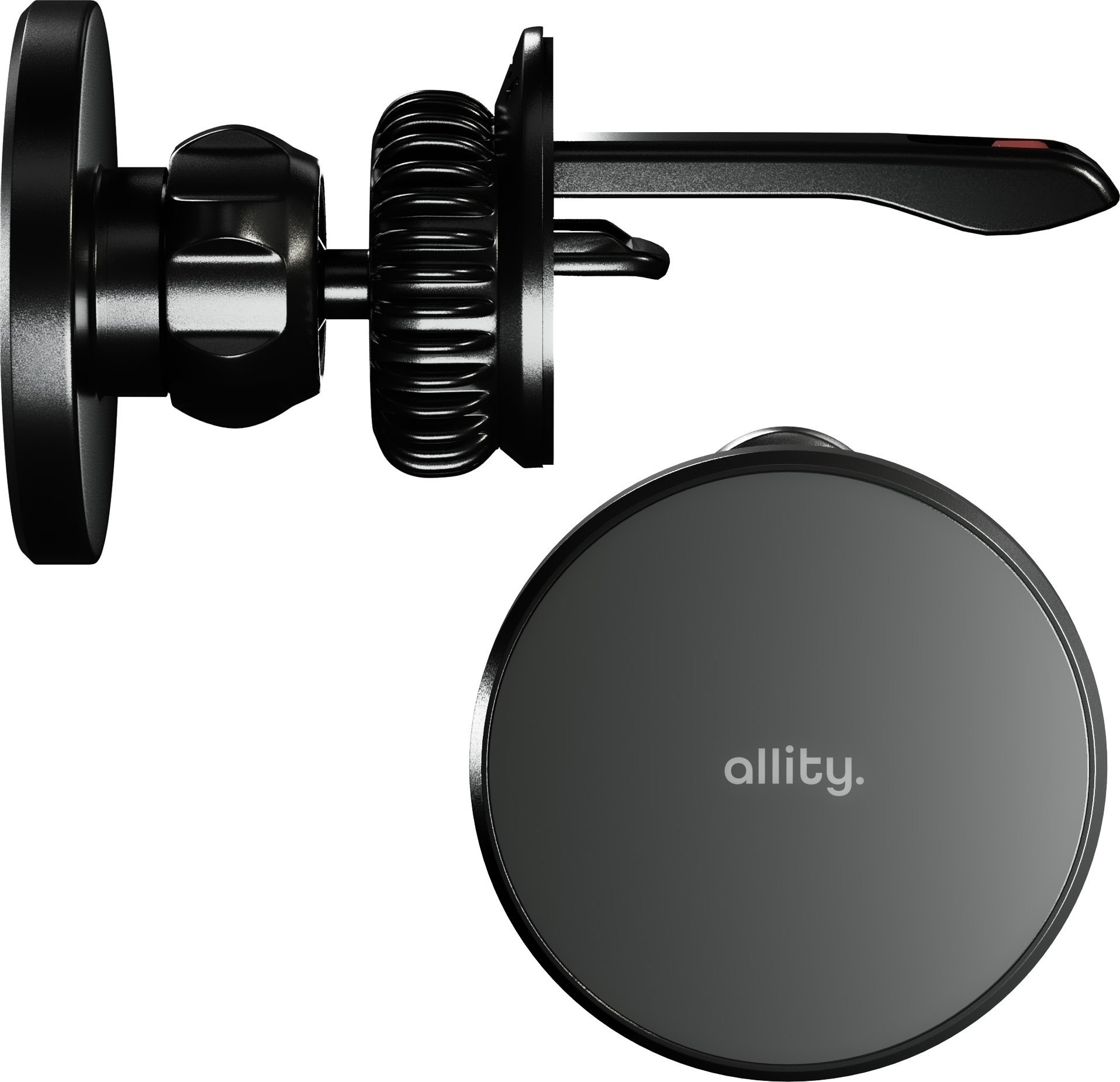 Ładowarka Allity Allity uchwyt samochodowy do kratki ACH-300 magnetyczny z ładowaniem bezprzewodowym czarny 15W