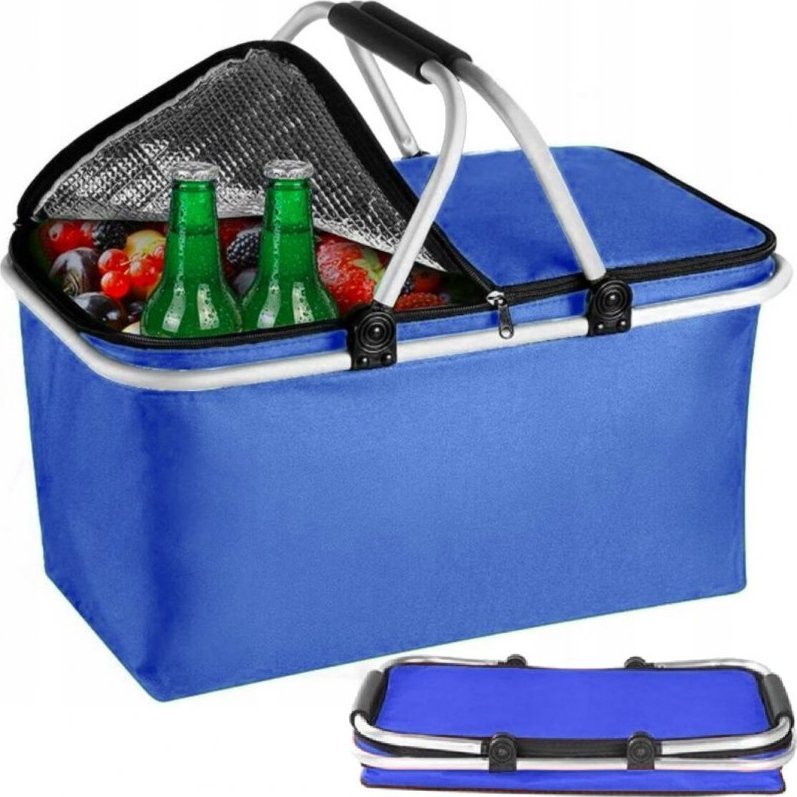 PrzydaSie Kosz Koszyk Piknikowy Składany Termiczny Na Zakupy