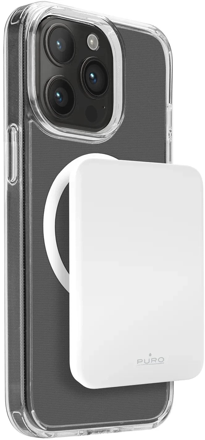 Powerbank Puro Slim Power Mag 4200mAh z MagSafe USB-C - biały