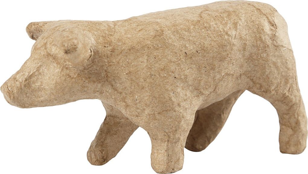 Creativ Company Świnka z papier-mache H: 5 cm L: 9,7 cm