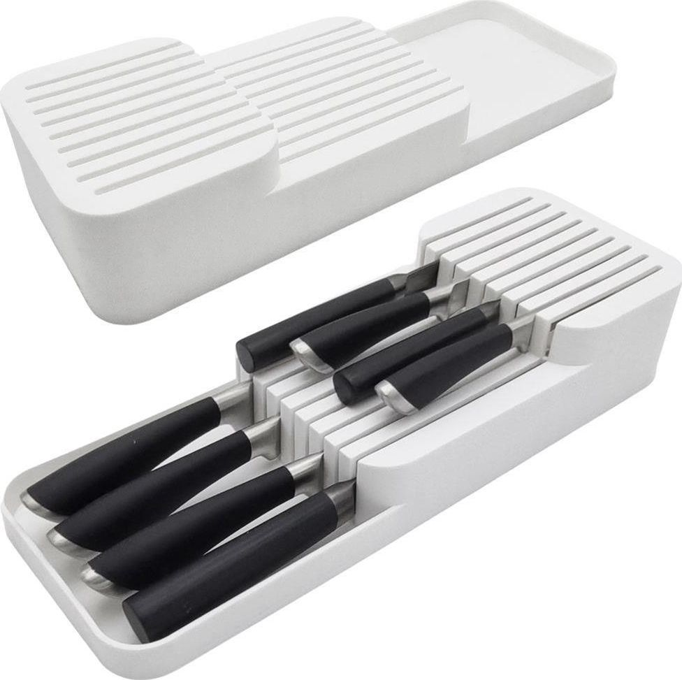 Orion Organizer, WKŁAD DO SZUFLADY, pojemnik, koszyk, blok na noże kuchenne, BIAŁY