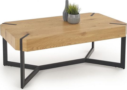 Halmar Ława LAVIDA dąb złoty na metalowej podstawie HALMAR