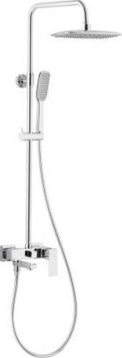 Zestaw prysznicowy KFA Logon z deszczownicą z baterią chrom (5136-915-00)