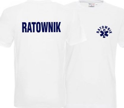 LPP - Promostars Koszulka męska RATOWNIK biała