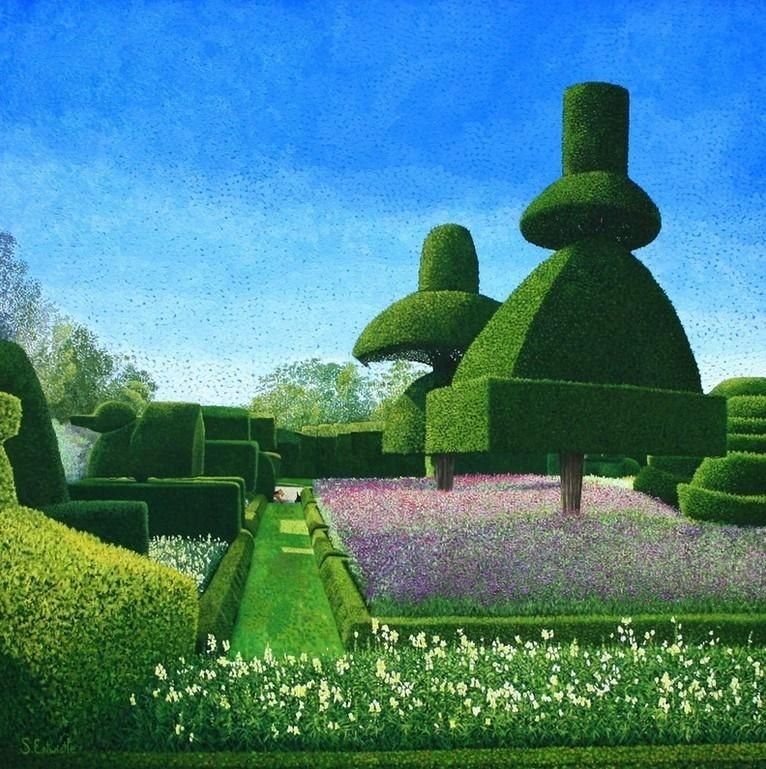 Susan Entwistle Karnet z kopertą Levens Hall Topiary