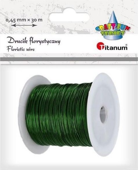 Titanum Drucik florystyczny 0,45mm x 30m zielony