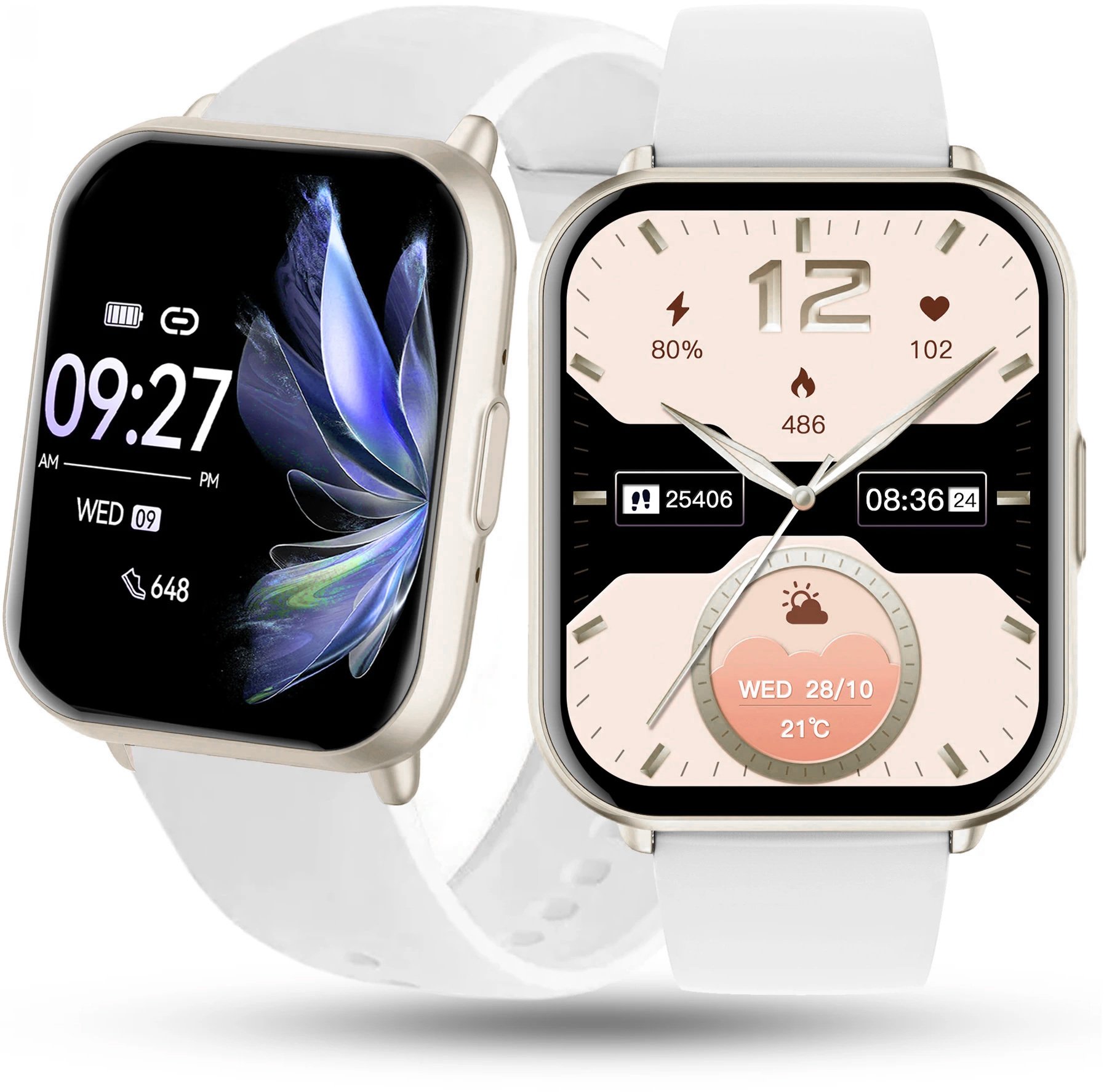 Rubicon Zegarek dziecięcy SMARTWATCH złoty biały