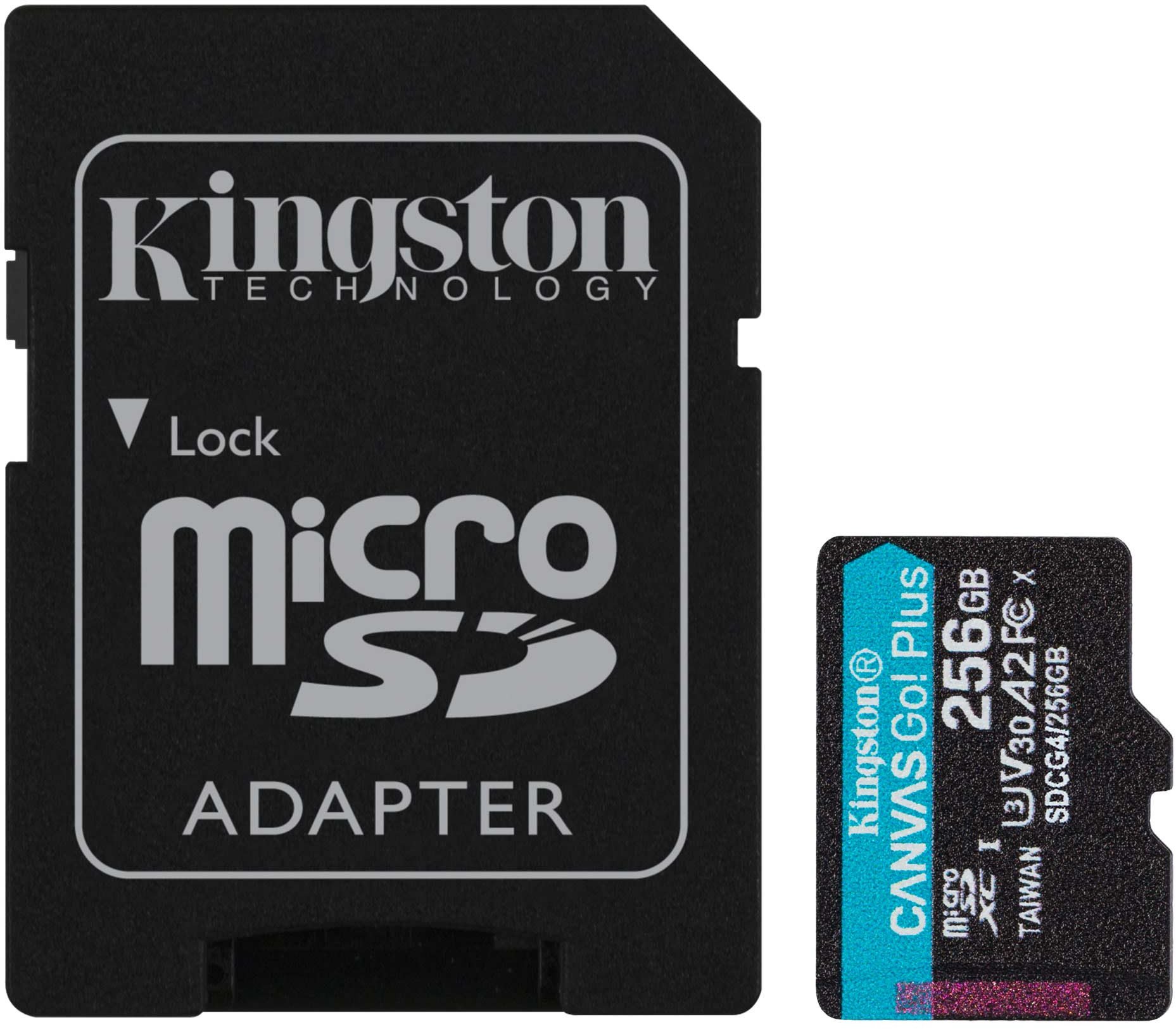 Karta Kingston Canvas Go! Plus (Gen4) MicroSDXC 256 GB Class 10 UHS-I/U3 A2 V30 (SDCG4/256GB)