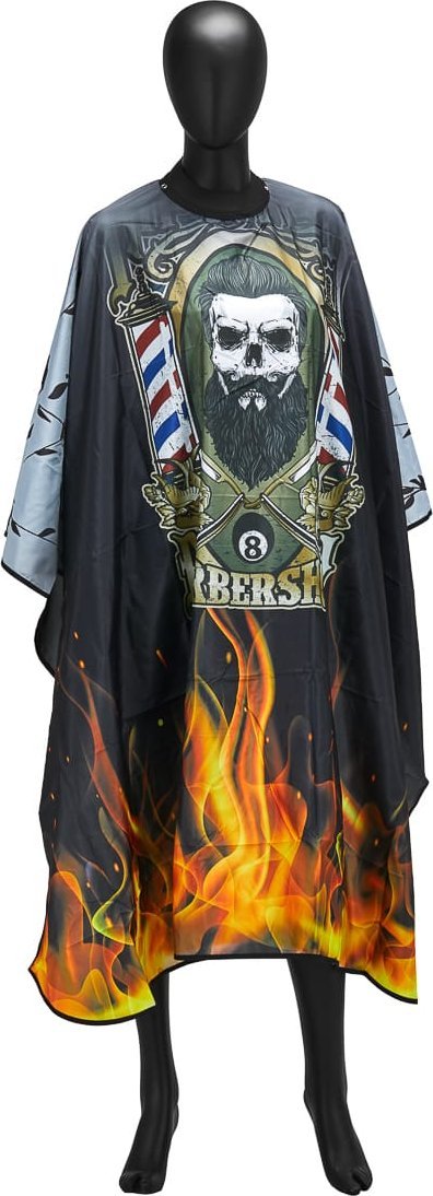 Activeshop Peleryna barberska z gumowym kołnierzem J-455