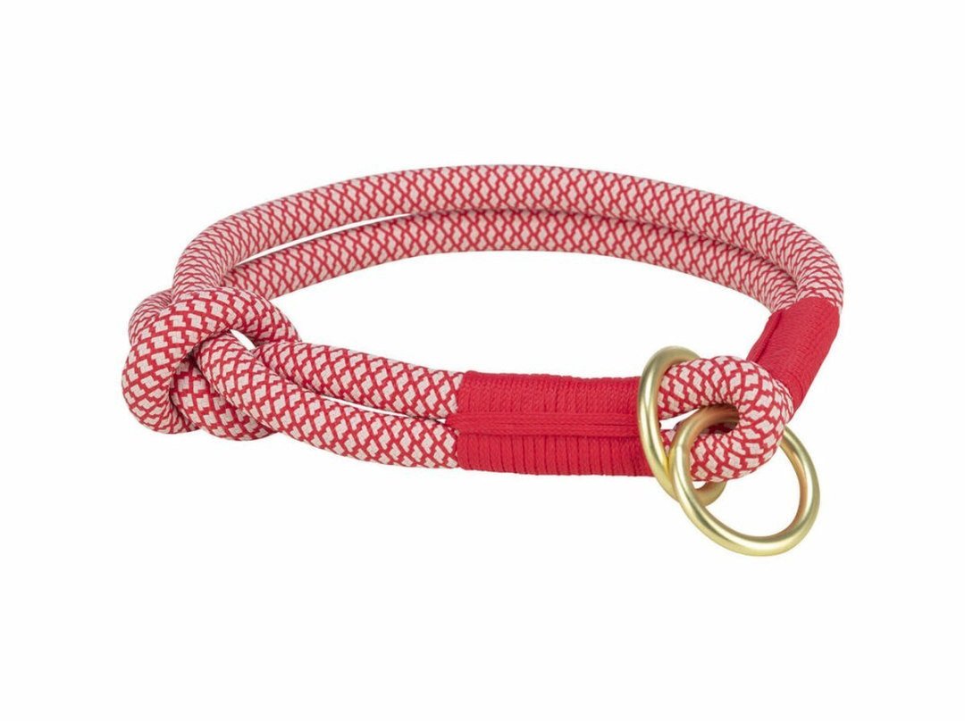 Obroże treningowe dla psów Trixie Soft Rope Czerwony Krem XS 25 cm
