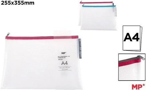 Saszetka A4 siatkowa Eva z suwakiem MIX