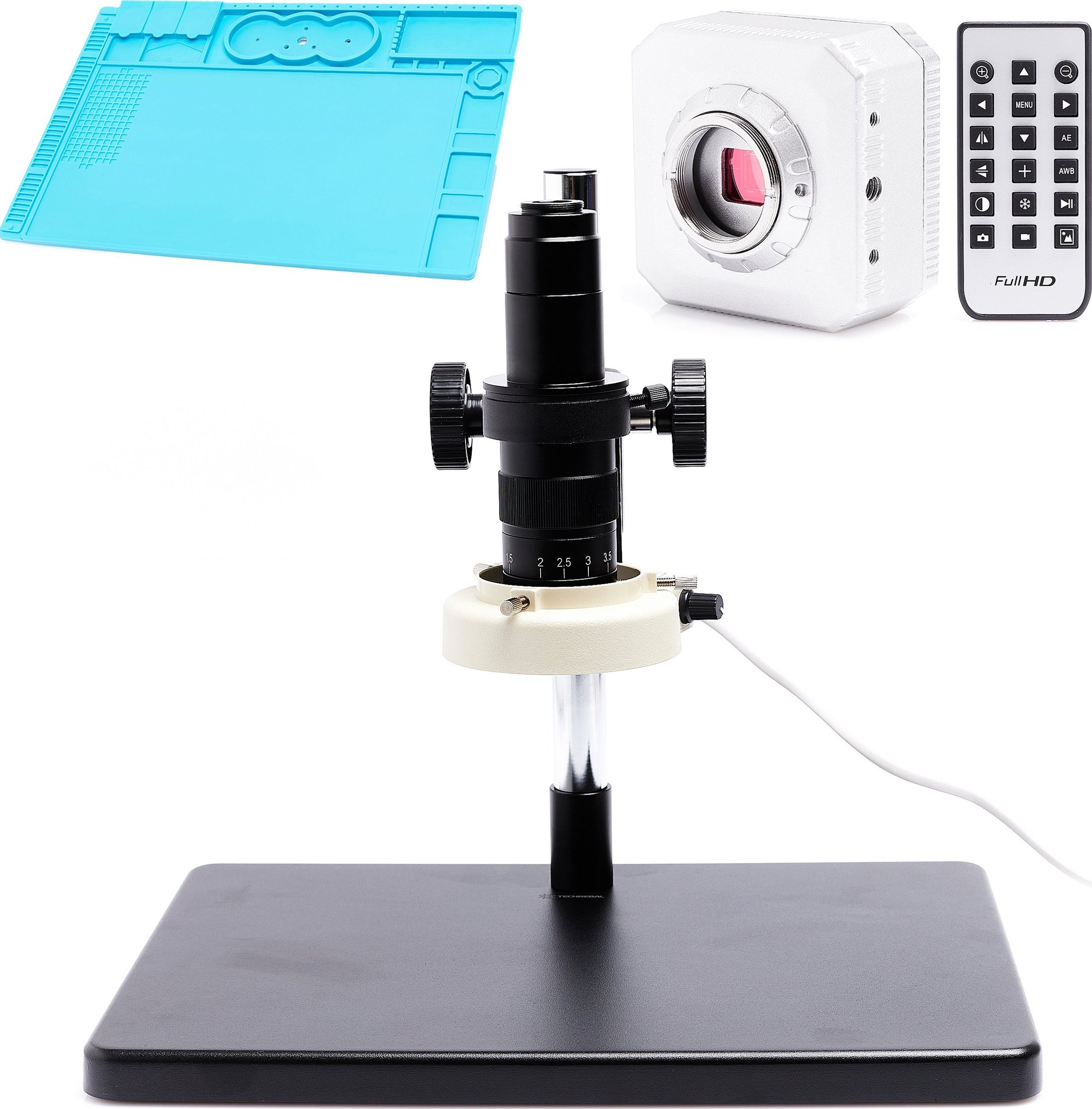 Mikroskop Techrebal MIKROSKOP CYFROWY KAMERA 4K DUŻA PRZESTRZEŃ BAZA