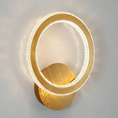Kinkiet Luces Exclusivas Ścienna LAMPA glamour MONTE LE41692 Luces Exclusivas okrąga OPRAWA kinkiet LED 19W 2925K pierścień ring modernistyczny złot