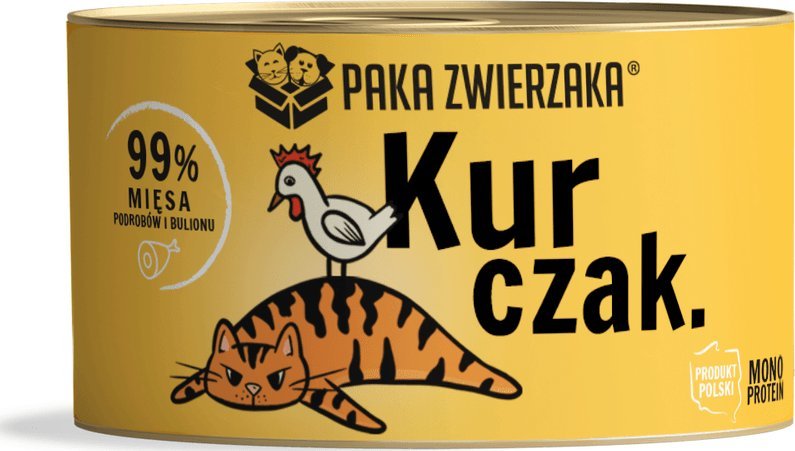 Paka Zwierzaka Paka Zwierzaka- karma mokra dla kota kurczak 200g