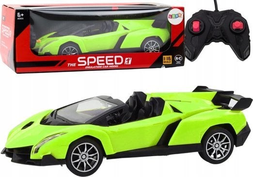 LeanToys Auto Samochód Sportowy Zdalnie Sterowany RC 1:18 Zielony