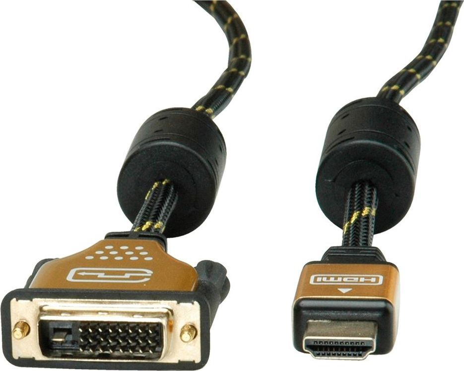 Kabel Roline HDMI - DVI-D 1.5m czarny