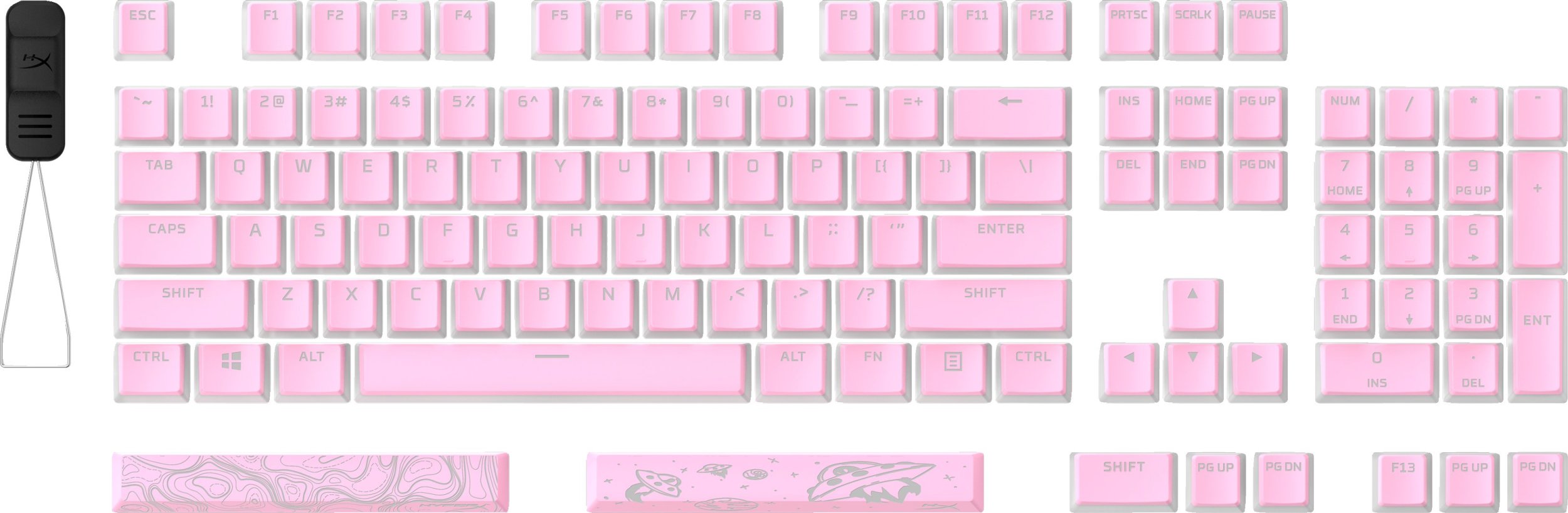 HP HP HyperX Pink Pudding Keycaps 2-US