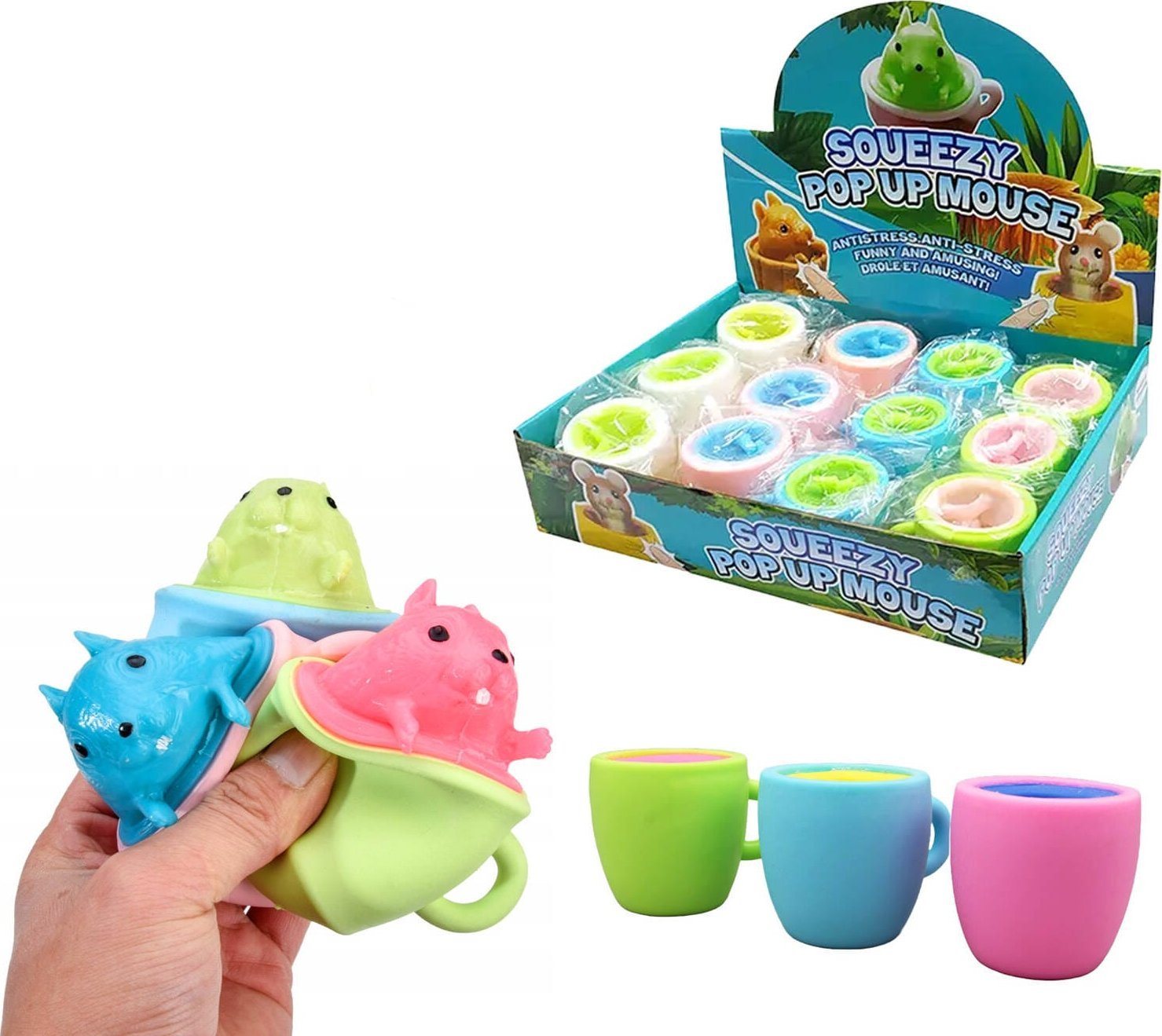 Trifox GNIOTEK MYSZ W FILIŻANCE DO ŚCISKANIA