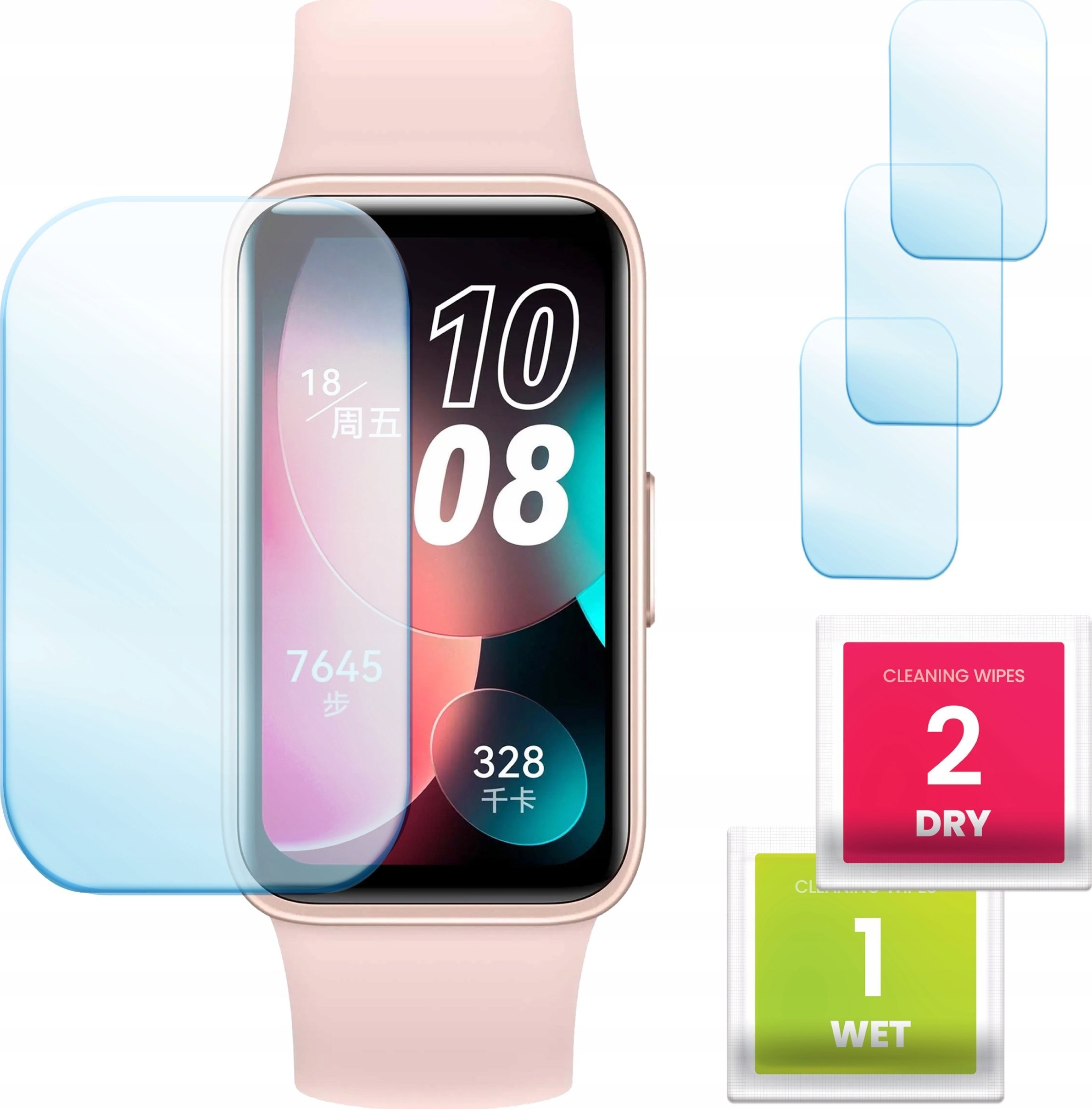 Hello Case 3-PAK Szkło Hybrydowe do Huawei Band 8 (Szybka, Szkiełko, Ochronne)