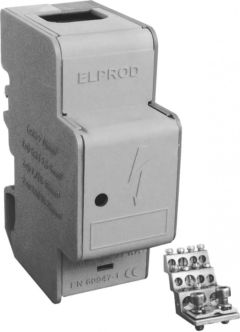 Simet Blok rozdzielczy modułowy 1-biegunowy 160A szary LBR160A/13s (84321002)