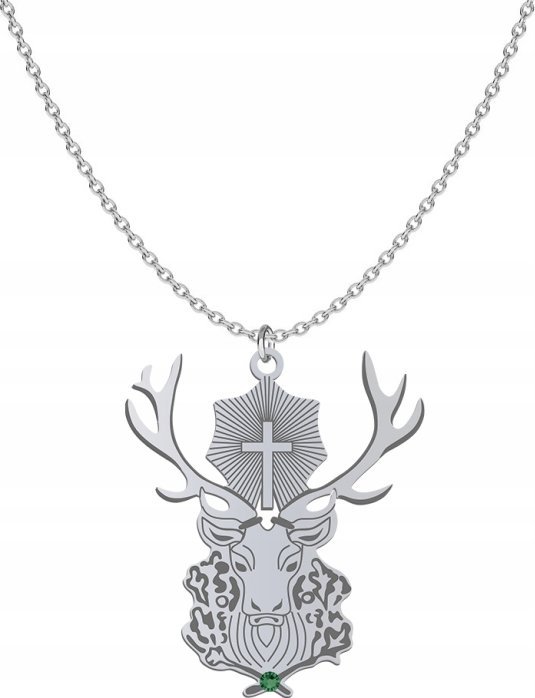 Radziszewska Jewellery Naszyjnik Jeleń Św. Huberta srebro925
