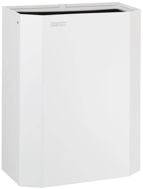 MEDICLINICS PPA2279 popieriaus šiukšliadėžė su maišo laikikliu 25L, balta