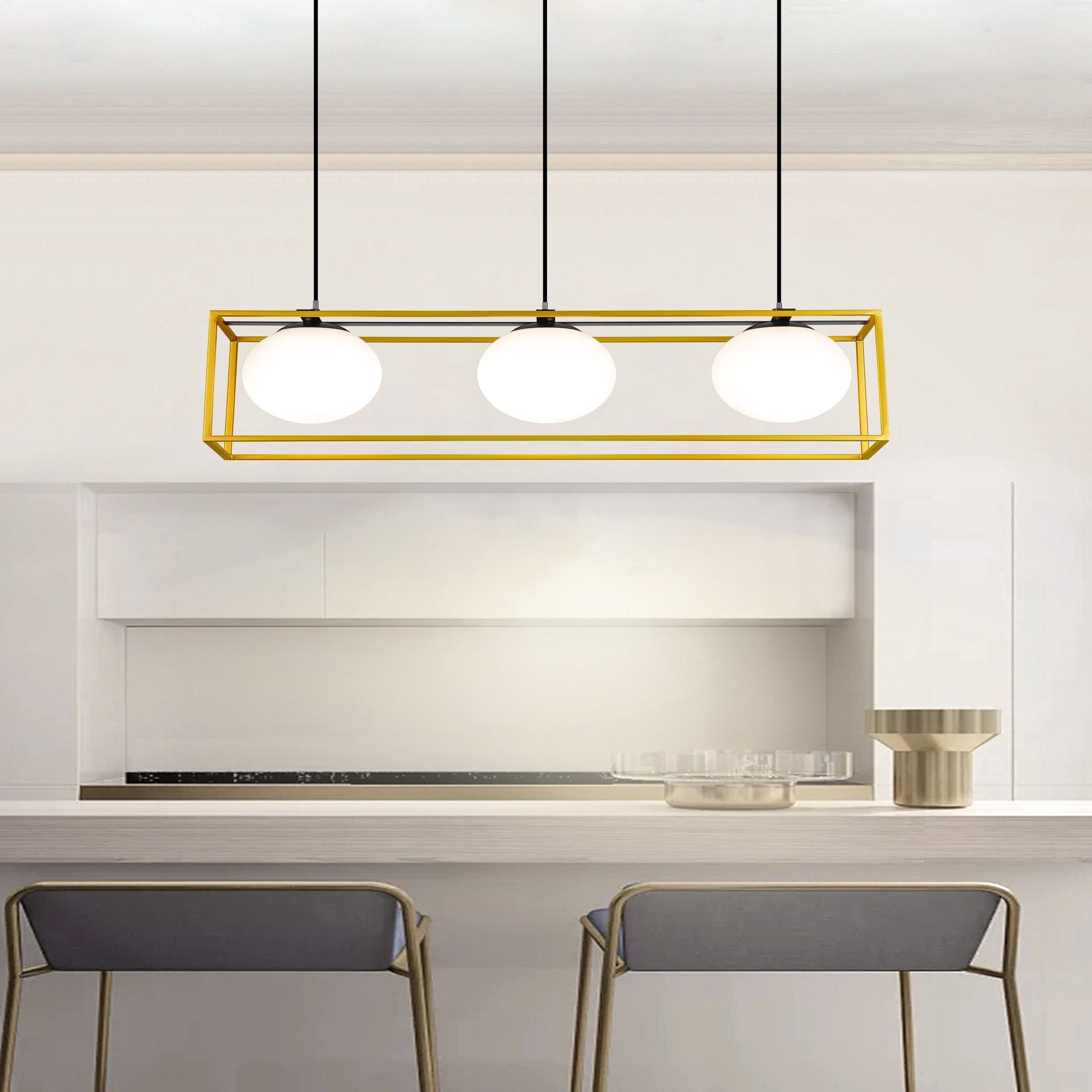 PENDANT LIGHT DRIFT 3XE14 GOLD