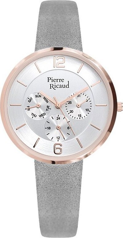 Zegarek Pierre Ricaud Zegarek damski Pierre Ricaud P22023.9GR3QF szary