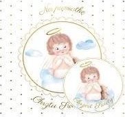 HENRY Karnet KW Chrzest Aniołek z misiem