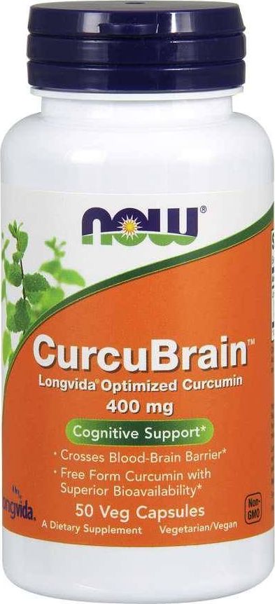 NOW Foods NOW Foods - CurcuBrain, 400mg, 50 vkaps