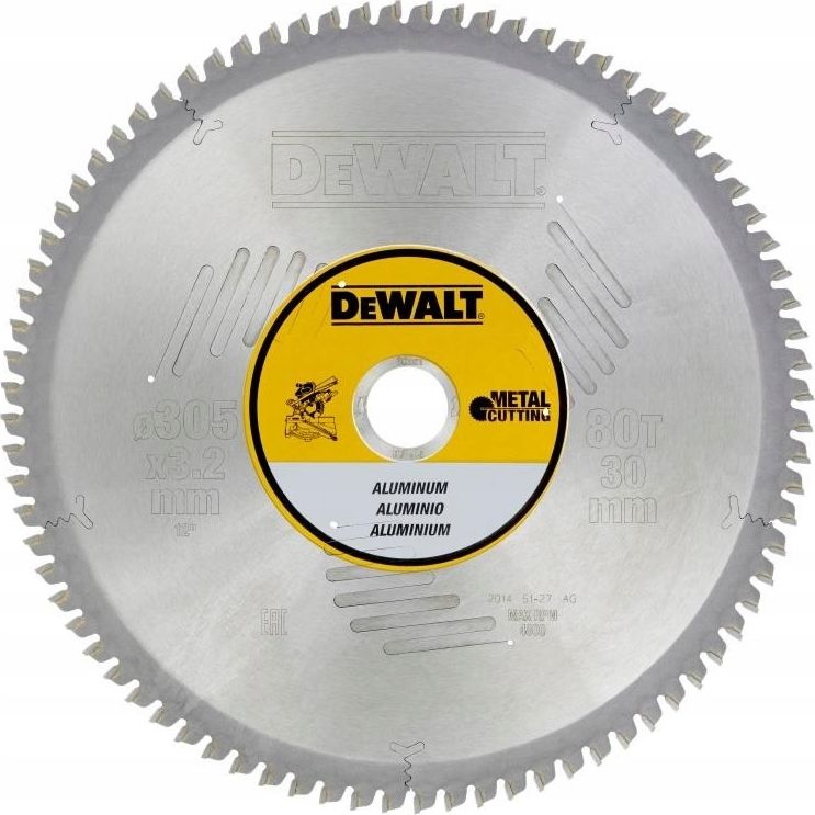 Dewalt piła tarczowa 305x30mm, 80 zębów (DT1916-QZ)