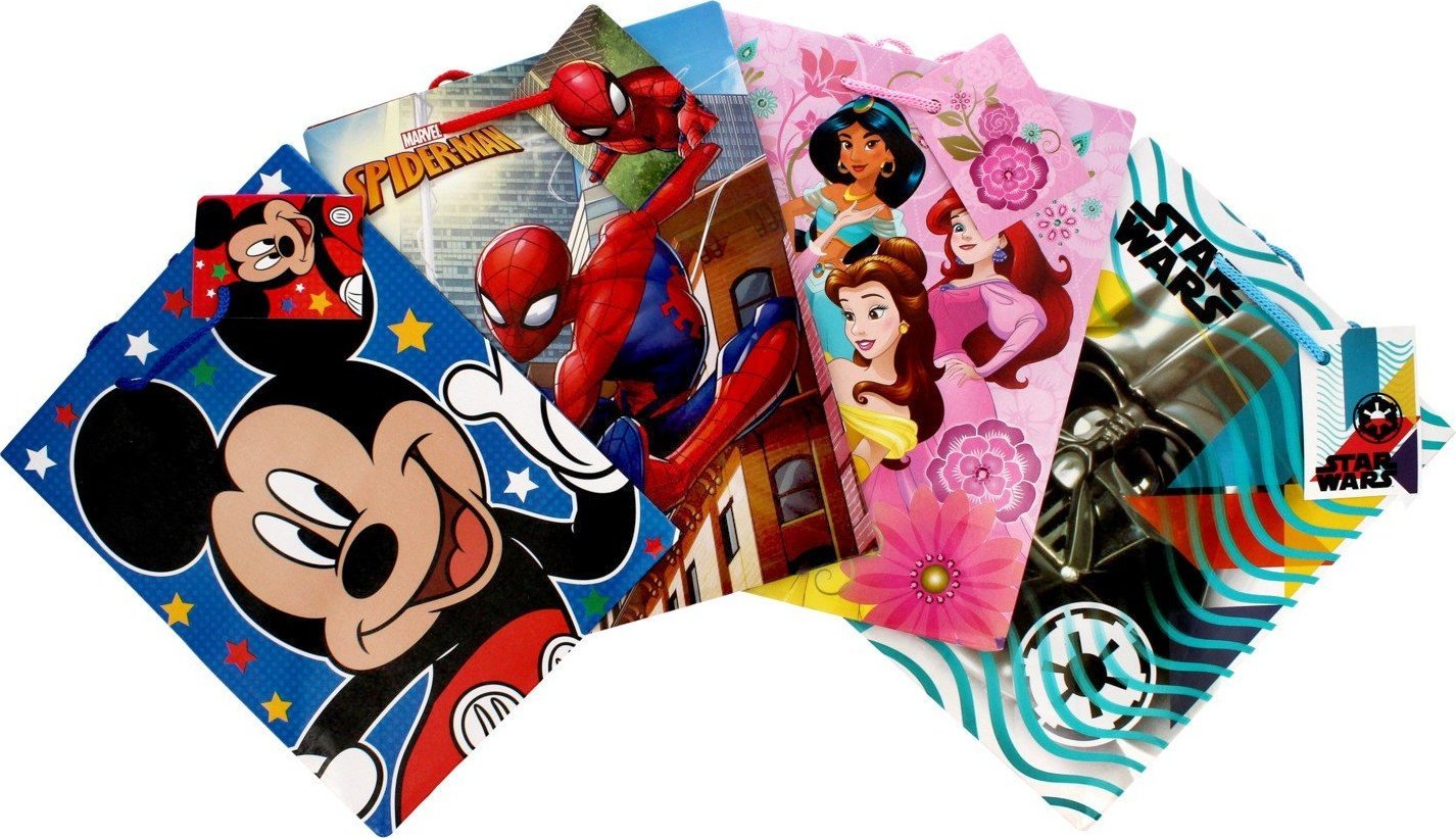 Torebka prezentowa Disney - rozmiar "M" 1szt - mix wzorów