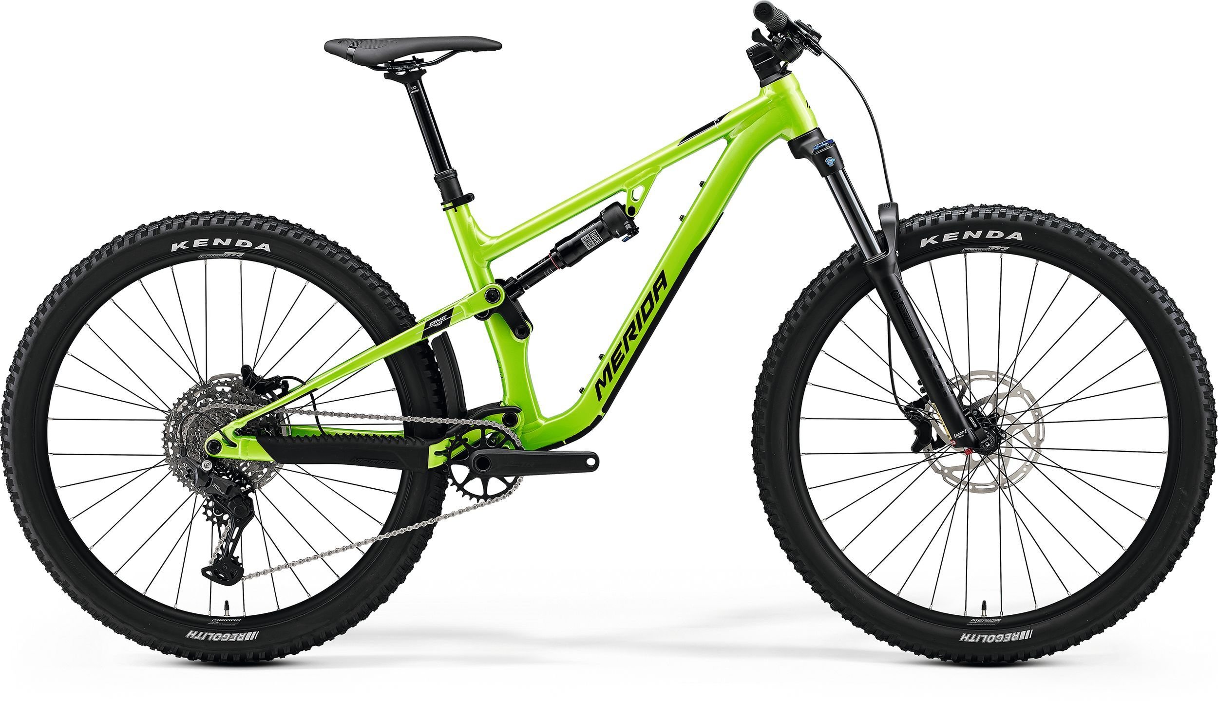 Merida One-Forty 400 2024 Metallic Green Aluminiowy Trail Full 140 mm Shimano CUES Dropper 200 mm Wybierz rozmiar ramy: L