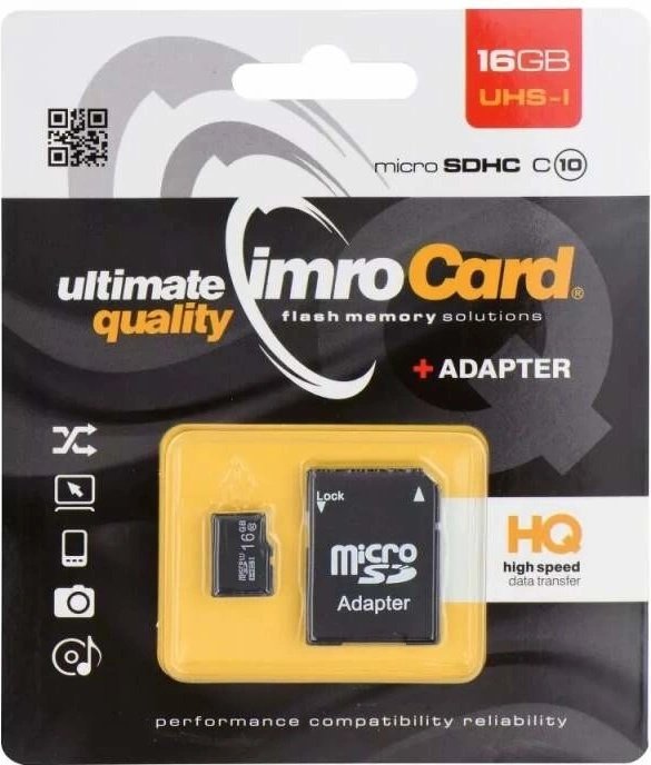 Karta Imro MicroSDHC 16 GB Class 10 UHS-I/U1 (KOM000669)