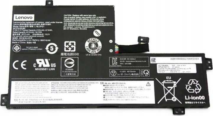Bateria Lenovo Battery L19C3PG1 11.52V 47WH
