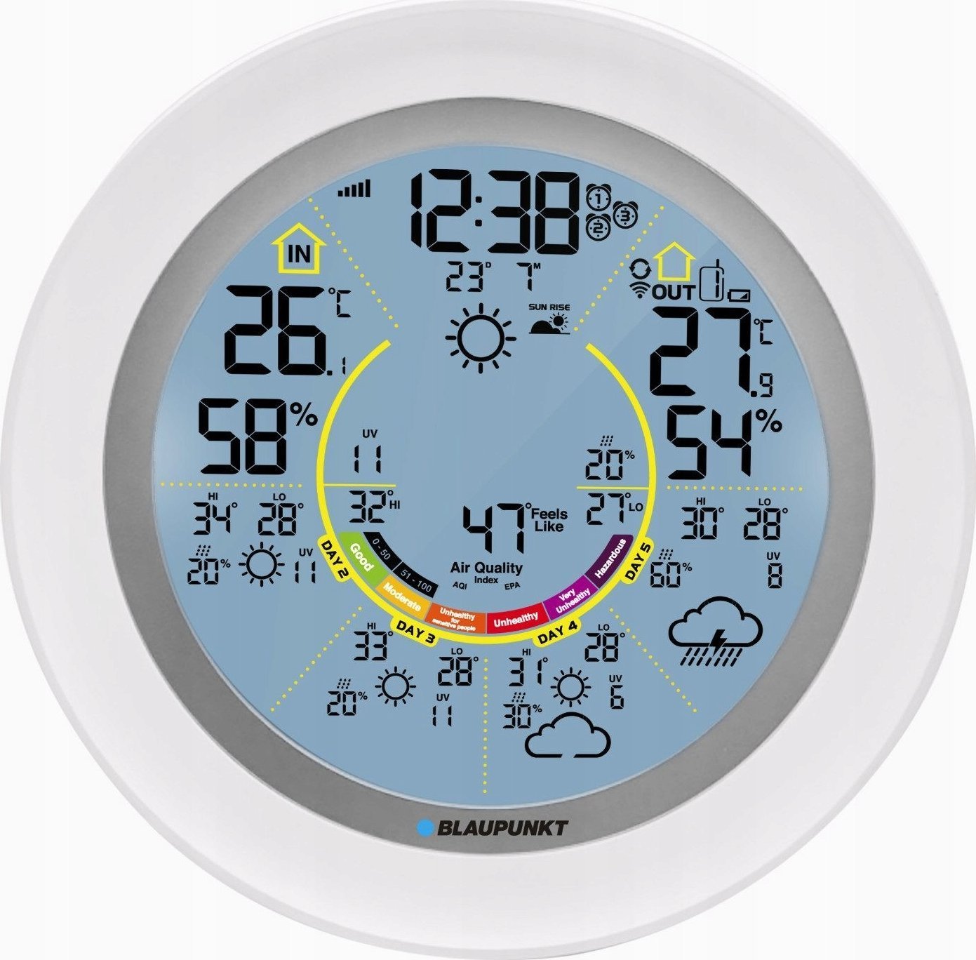 STACJA POGODOWA WS 60WH APP BIAŁA (TUYA SMART, WI-FI)
