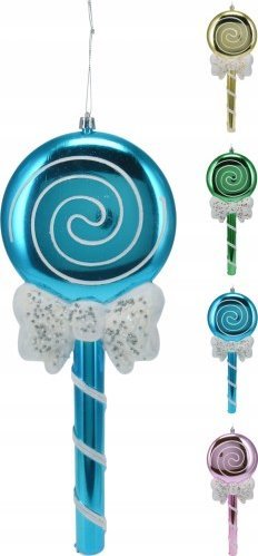 Koopman Zawieszka świąteczna na choinkę lizak nietłukąca 33cm 1szt