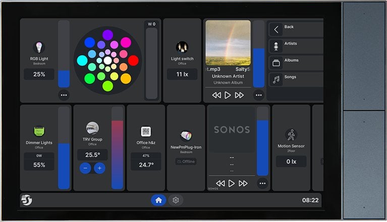 Shelly Wall Display XL Bezprzewodowy Czarny, Jasny Szary