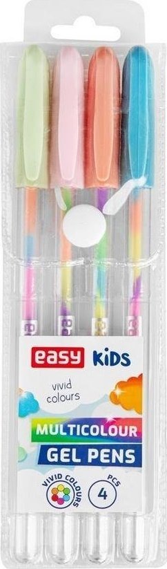 Easy Stationery Żelopis neonowy 4 multi kolory EASY