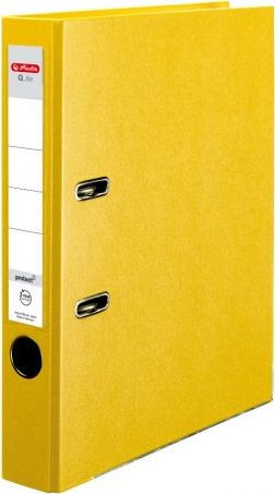 Segregator Herlitz dźwigniowy A4 50mm żółty (0011167517)