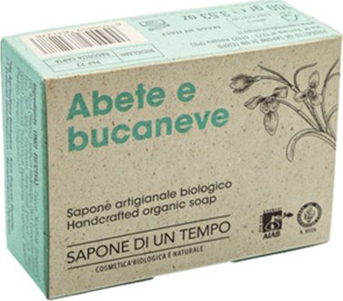 Organiczne mydło w kostce - Jodła i Przebiśnieg - 100 gr. SAPONE DI UN TEMPO